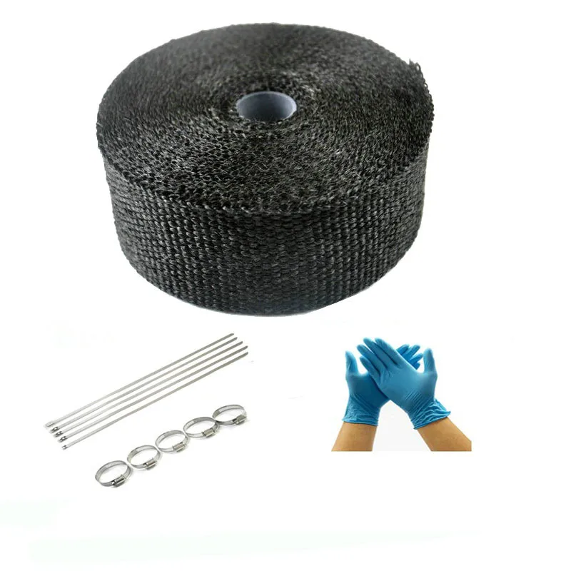 Универсальная Ткань для теплоизоляции выхлопной трубы мотоцикла защитный