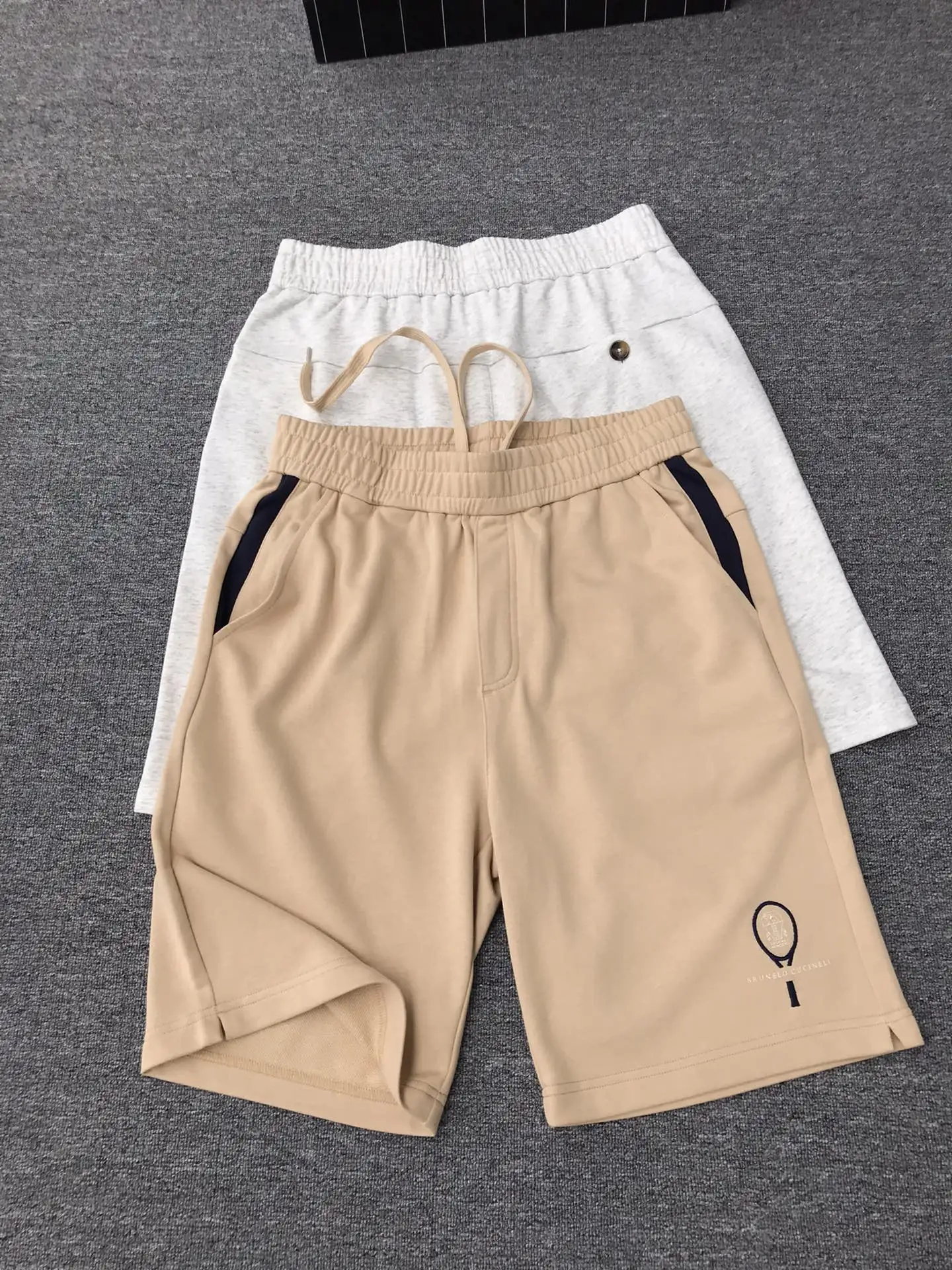 2024 DIKU новые специальные тканые хлопковые шорты Цвет: серый черный Размер: M-XXL