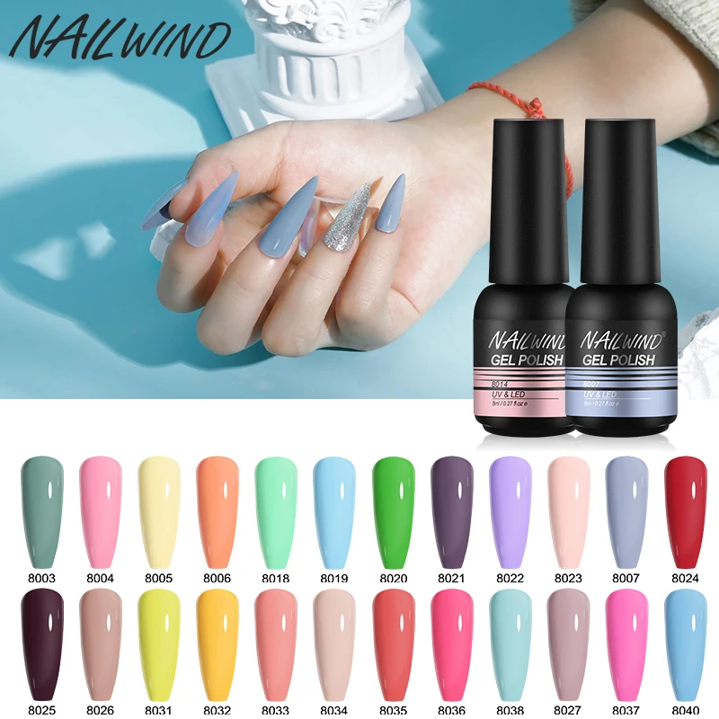 Гель NAILWIND полуперманентный лак для ногтей УФ светодиодный Esmalte клей Гель-лак