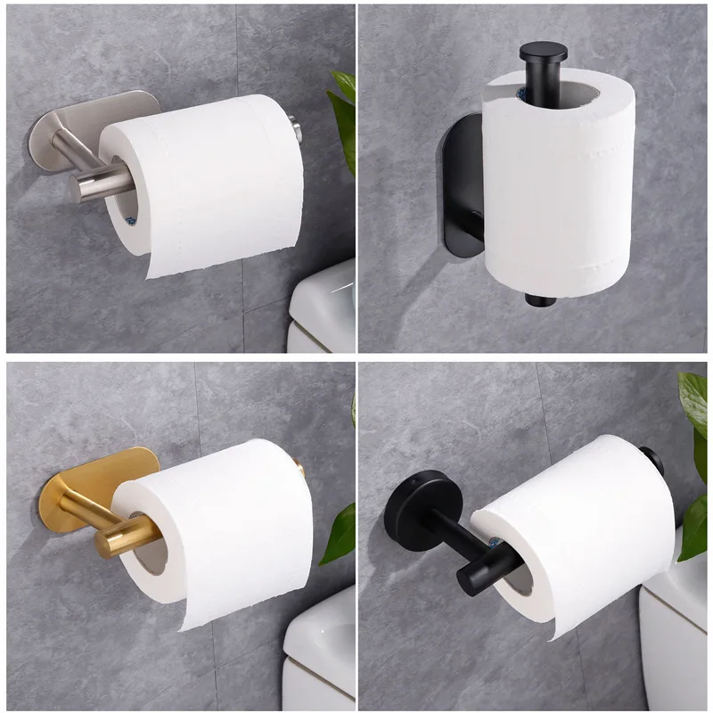 

Toilet paper holder stainless steel wall mount rolling paper towel holder Bathroom storage rack Bathroom accessories