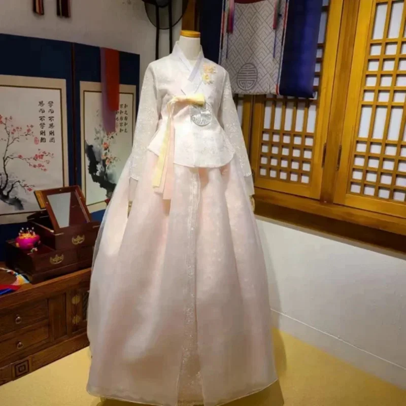 Hanbok Yanji корейский Костюм аристократическая Принцесса в древнем стиле фото Новый