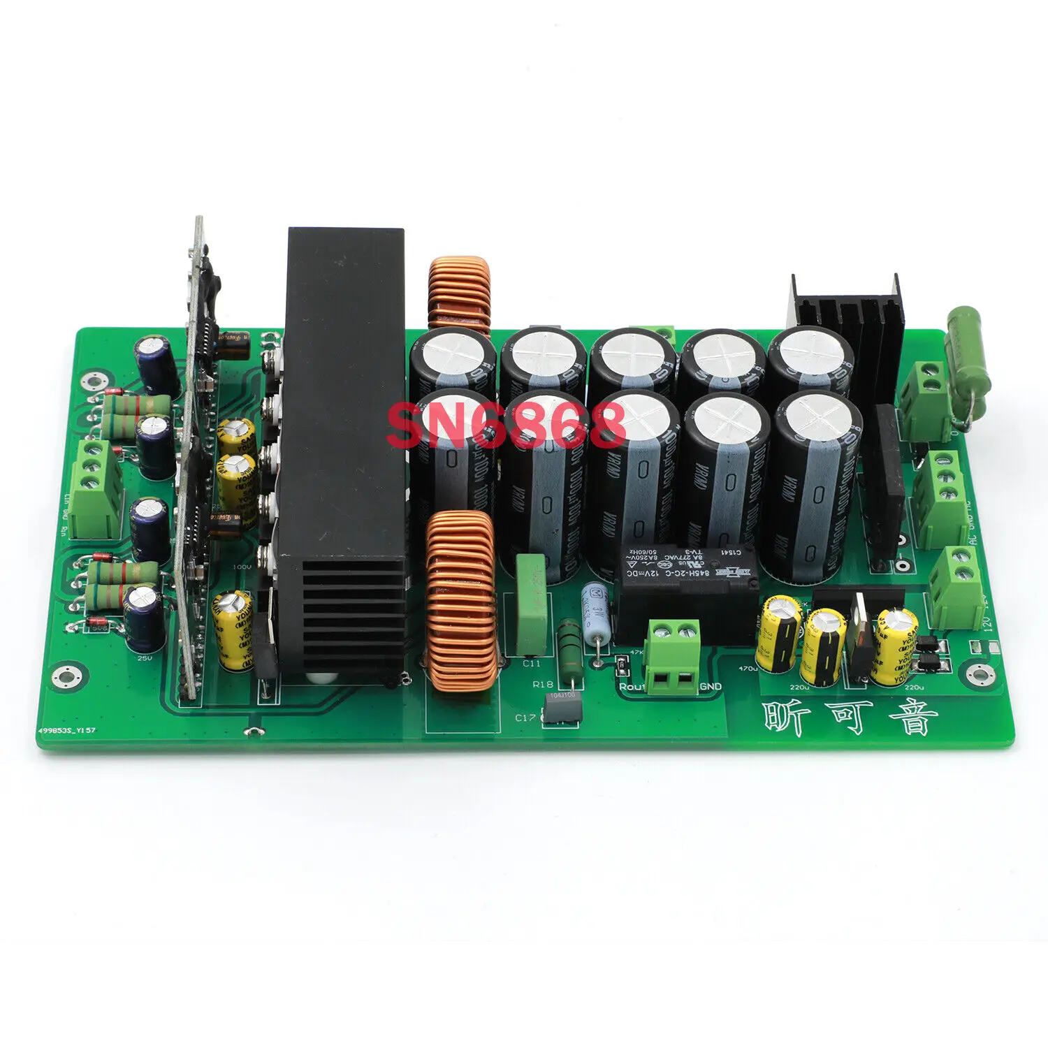 

Assembled Stereo IRS2092 Class D Power Amplifier Board 400W+400W