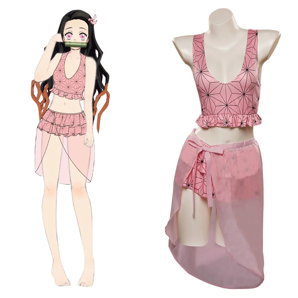 

Костюм для косплея из м/ф «рассекающий демонов» камадо незуко