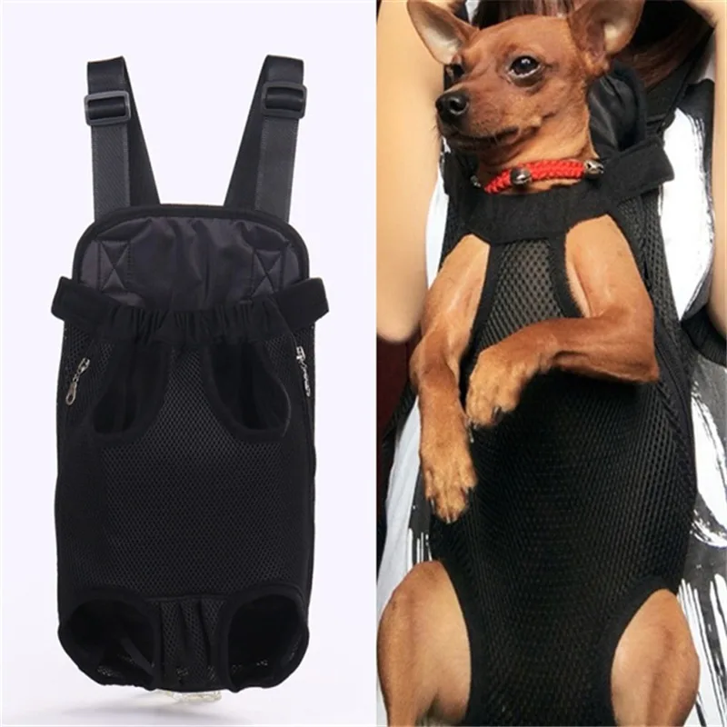Mochila transportadora para mascotas, bolso frontal de viaje para animales pequeños y...