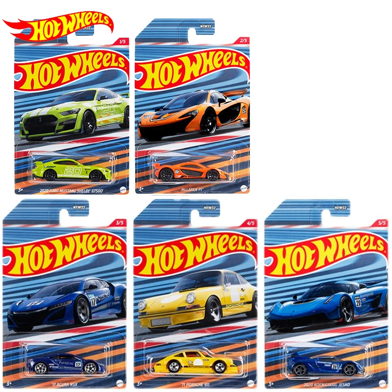 

Original Hot Wheels Car Racing Circuit Diecast 1/64 Ford Mustang McLaren Acura Porsche Koenigsegg Kid Boy Toys for Children Gift