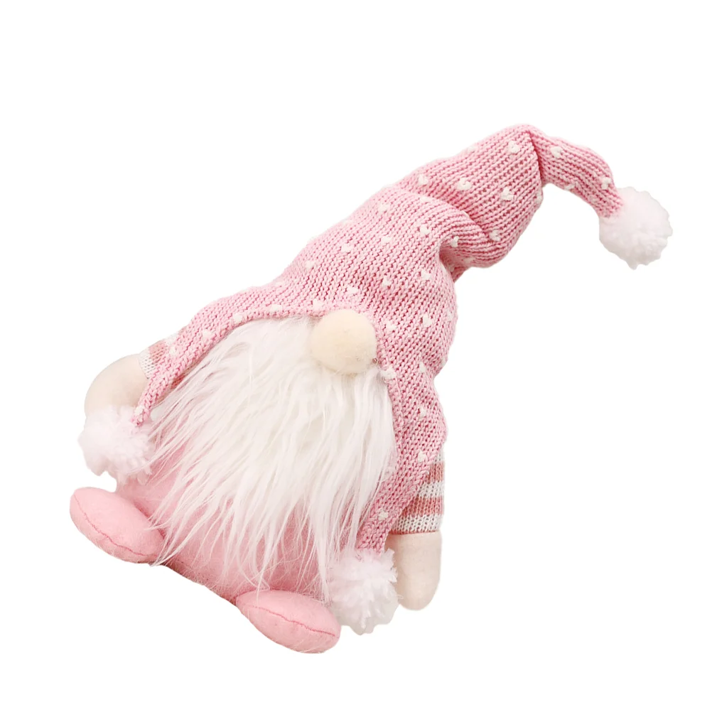 

1pc Beautiful Creative Adorable Xmas Gnome Kids Dwarf Figurine Faceless