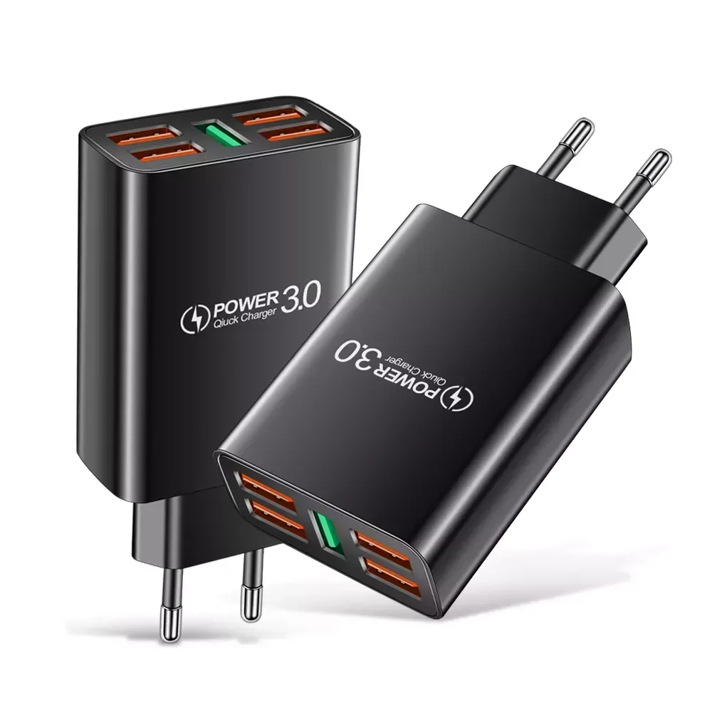 

USB Mobile Charger 5 Port USB Travel Charging Head European Standard American Standard Adapter