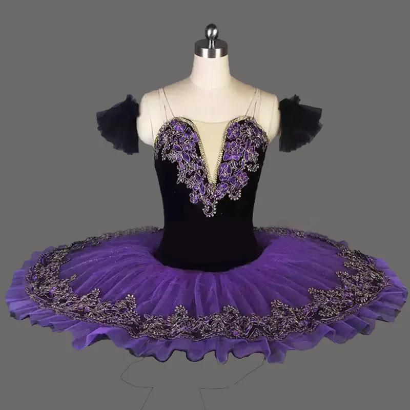

Children's ballet skirt purple sleeping beauty show institutional performance clothes little swan Tutu Skirt stage performance