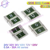 20pcs one time positive disconnect smd restore fuse 1206 3216 0 5a 1a 2a 2 5a 3a 4a 5a 6a 7a 8a 10a 12a 15a 20a 30a fast acting