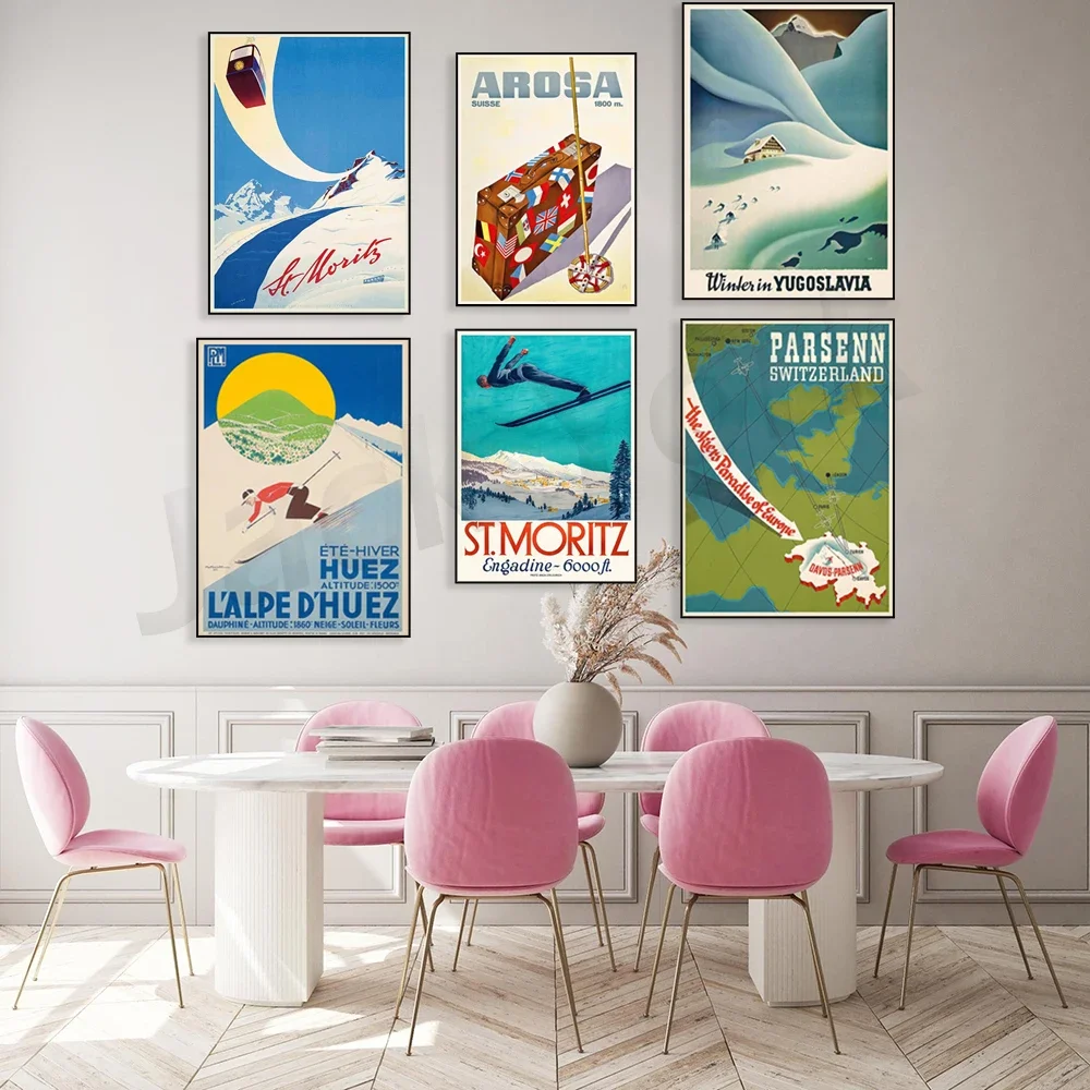 Зима в Югославия - Сент-Мриц Андердин Люк Артберг Австрия-Черватт Швейцария Alpe