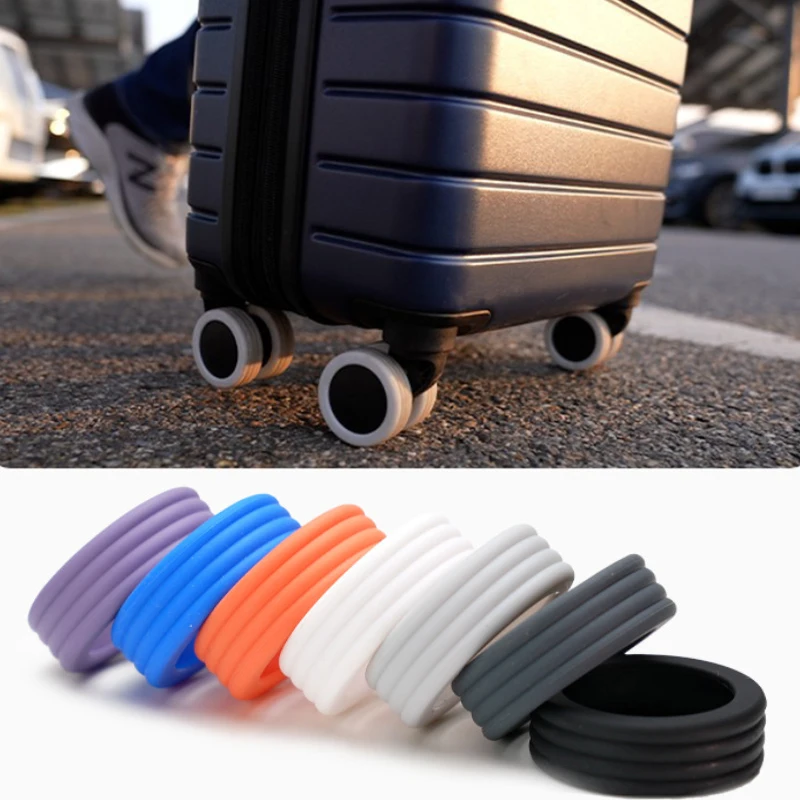 

Draw Bar Box Wheel Silicone Protective Cover, Luggage Silent Anti Wear Wheels Cover Pad, Office Chairs And Bar Chairs Foot Pads