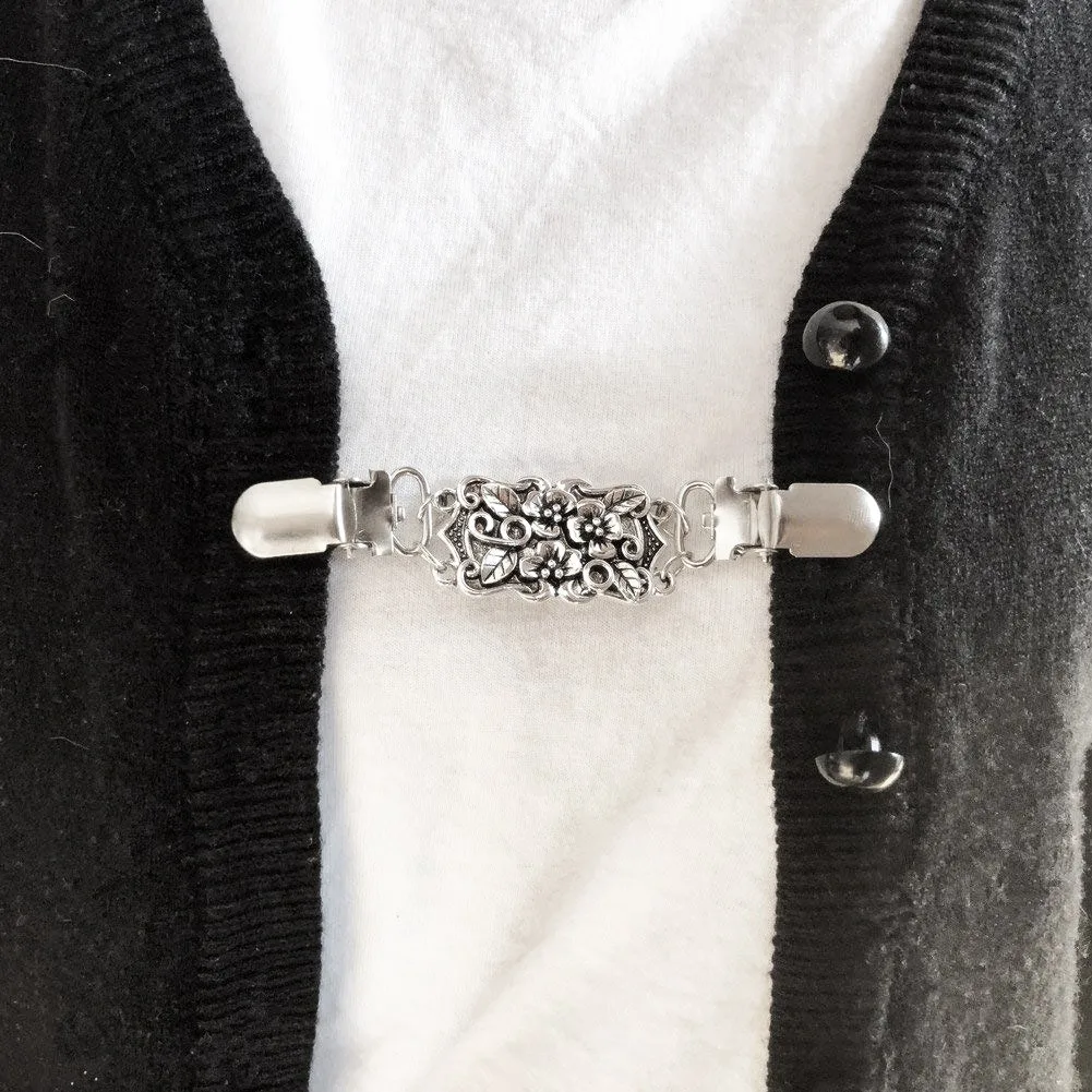 Зажим для кардигана в стиле ретро зажим свитера женский филигранный платья на