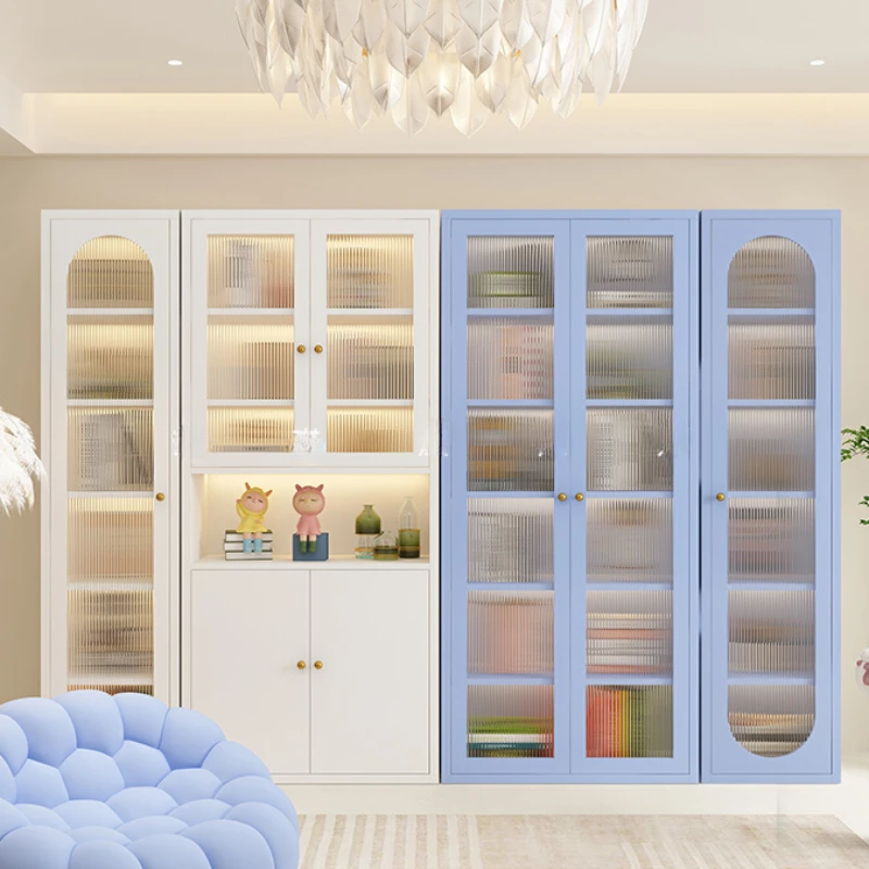 Кухонный шкаф для хранения в гостиной угловой стеклянный сервант витрина