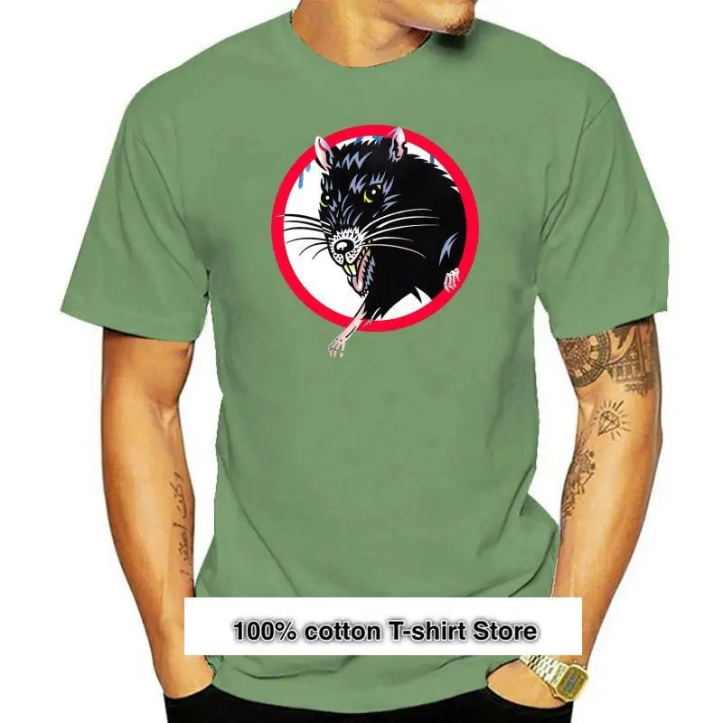 

Camiseta de manga corta con estampado de ratas Boomtown, ropa de calle de M-3Xl, informal, color negro, nueva
