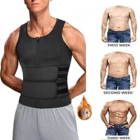 neoprene men shapewear slimming body shaper waist trainer sweat vest sauna vest for weight loss tummy fat burner slimming corset