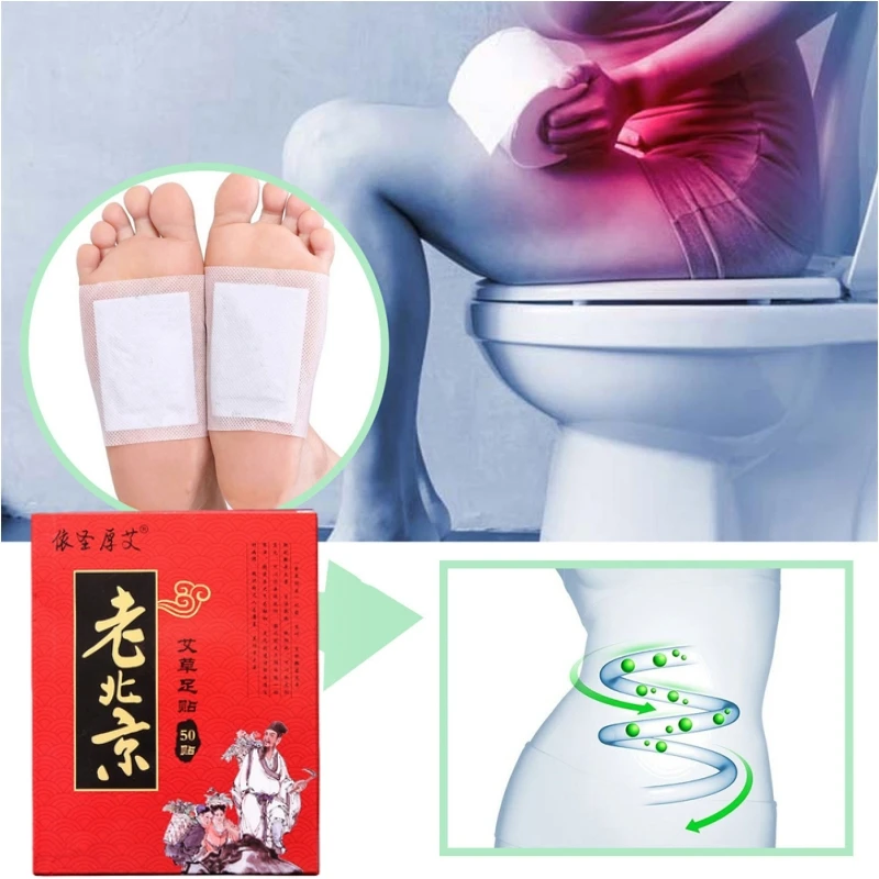 

50pcs/box Detox Foot Patches Stickers Bamboo Vinegar Organic Herbal Cleansing Pads Slimming Weight Loss Body Patch Health Care