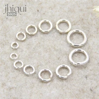 10pcs solid 925 sterling silver jump rings split rings open closed rings for diy jewelry making jewelry findingscomponents