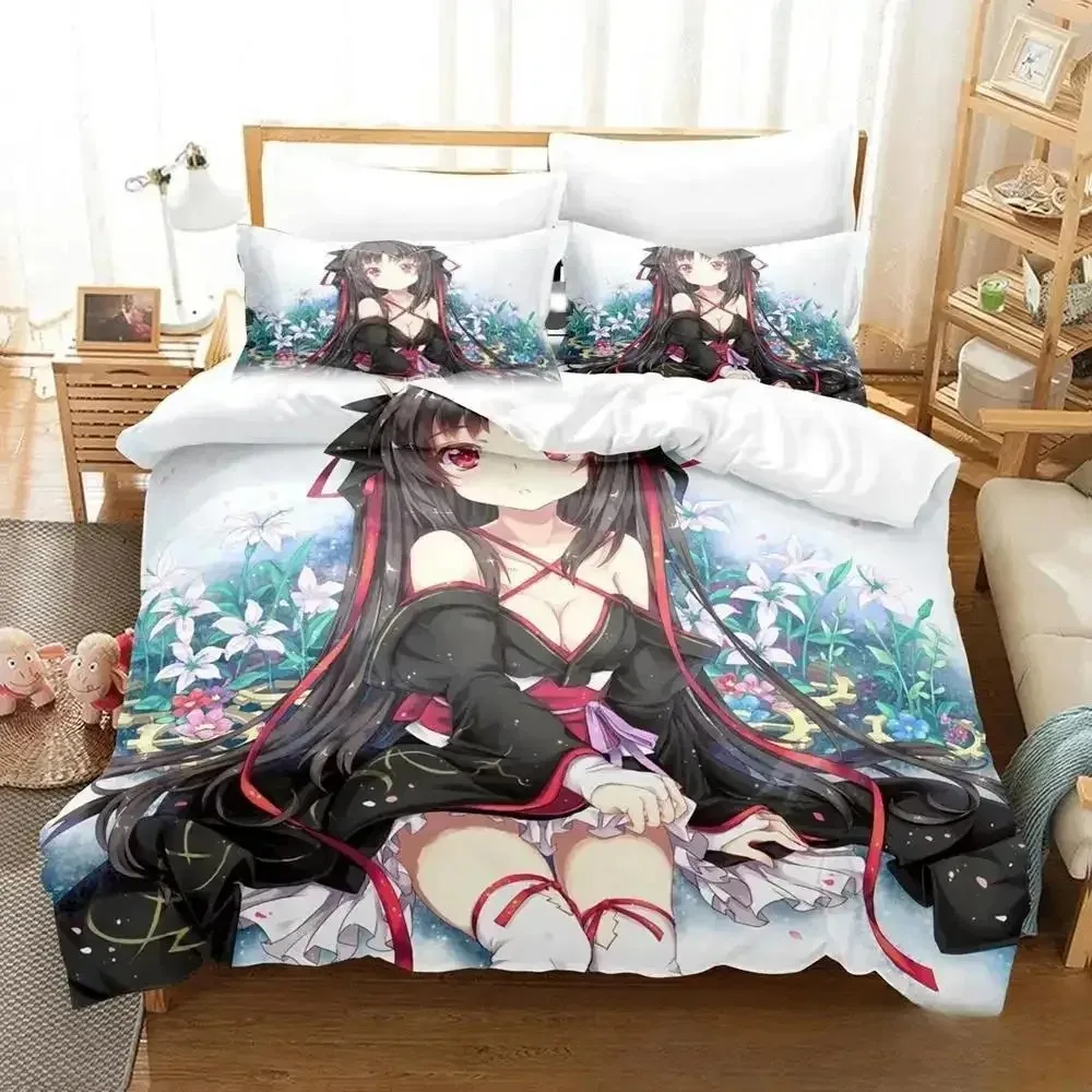 3D Anime Unbreakable Machine-Doll Bedding Set Duvet Cover Bed Quilt Pillowcase Comforter king Queen Size Boys Adult