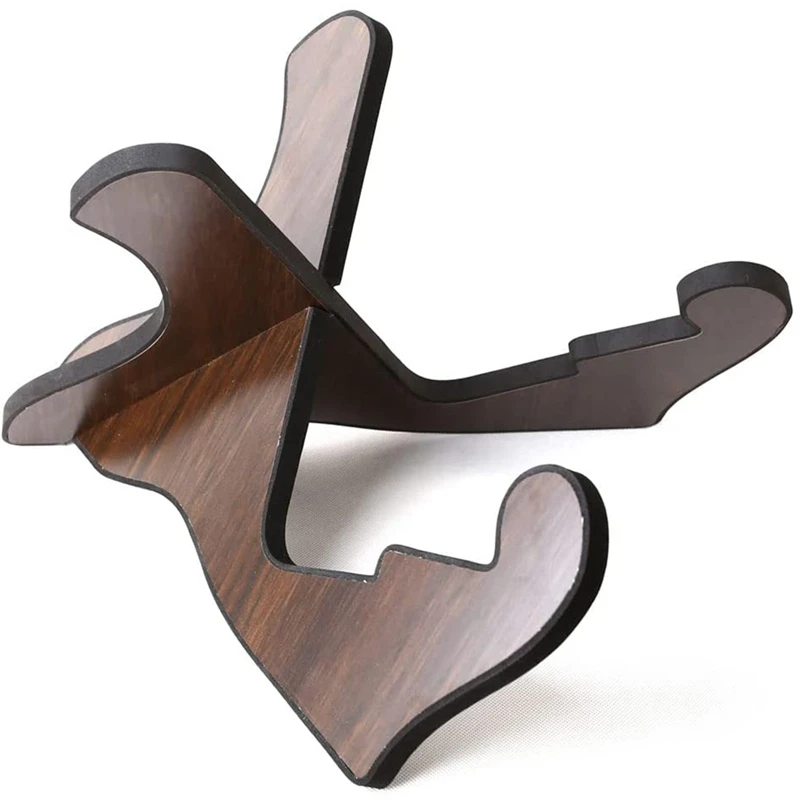 

Portable Wooden Guitar Stand,Universal Musical Instrument Rack Detachable Bass Guitar Holder W Foam Pad Edge