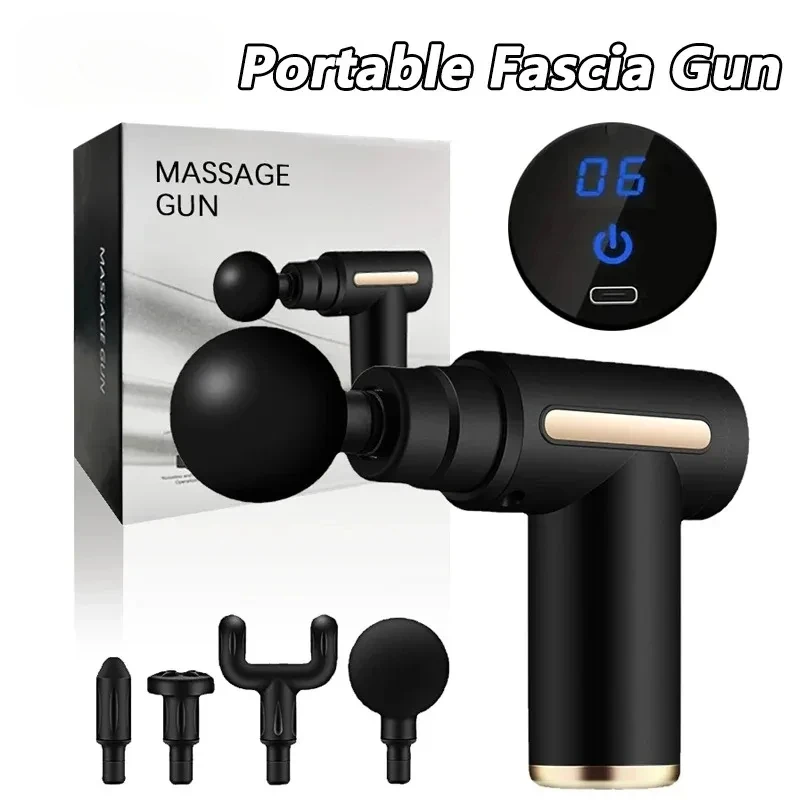 Портативный пистолет Okayso Fascia массажер глубокой ткани легкий регулируемая