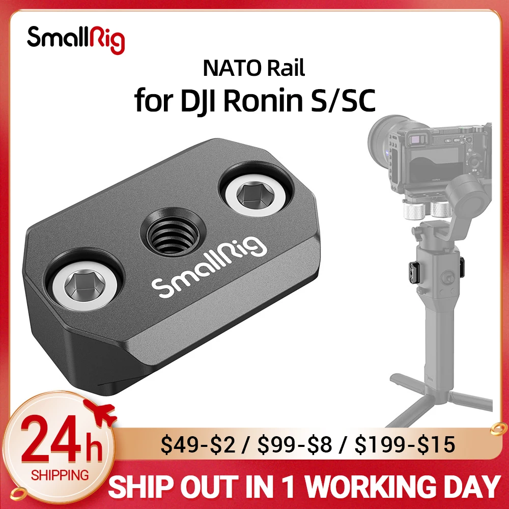 

SmallRig NATO Rail для DJI Ronin S/SC встроенный 1/4- 20 резьбовое отверстие 3032