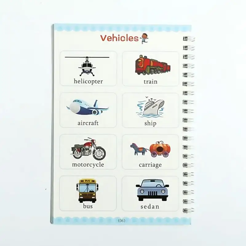 Рифленые детские книги для письма 4 портативных рифленых практических тетрадей