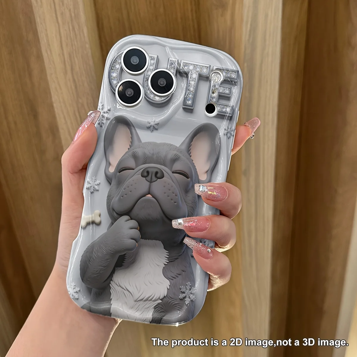 Милый серый чехол с бульдогом для Samsung Galaxy S21 S22 S23 S24 S25 S26 Ultra Plus FE Note 20 A73 A55 A35 A33 A25 A15 (art.: 3920da34ffdde) - 3920da34ffdde