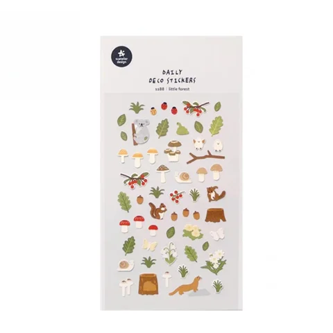 Набор наклеек Suatelier Маленькие лесные животные
