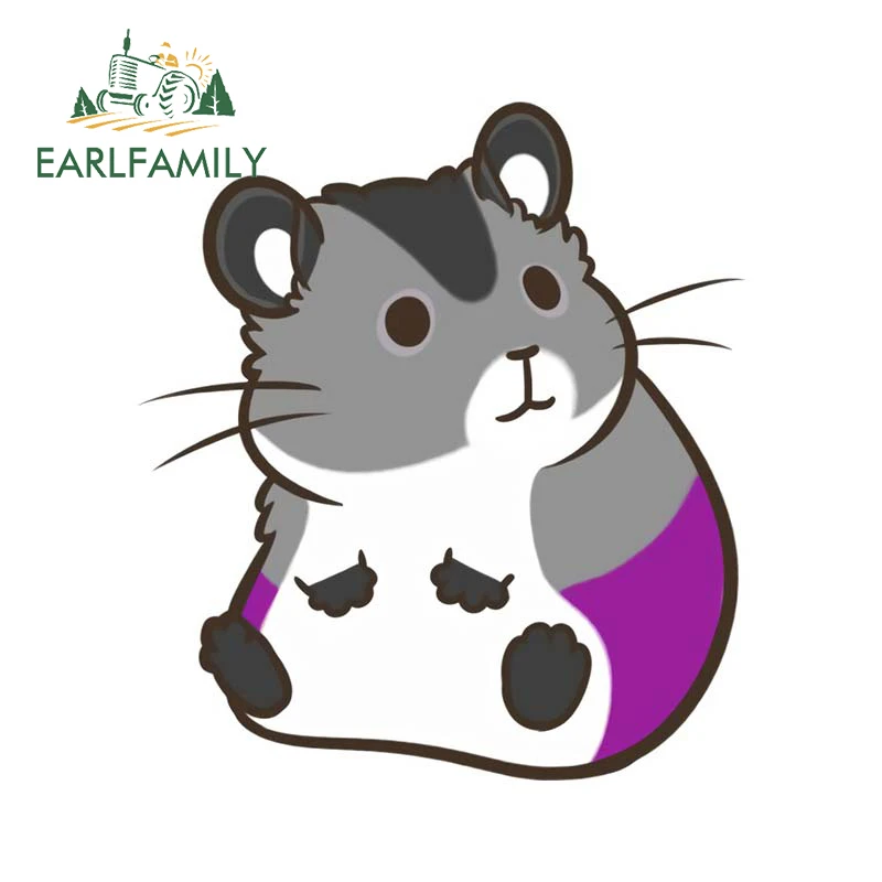 EARLFAMILY гордость хомяк раньше розовые крысы виниловые наклейки украшение на окно