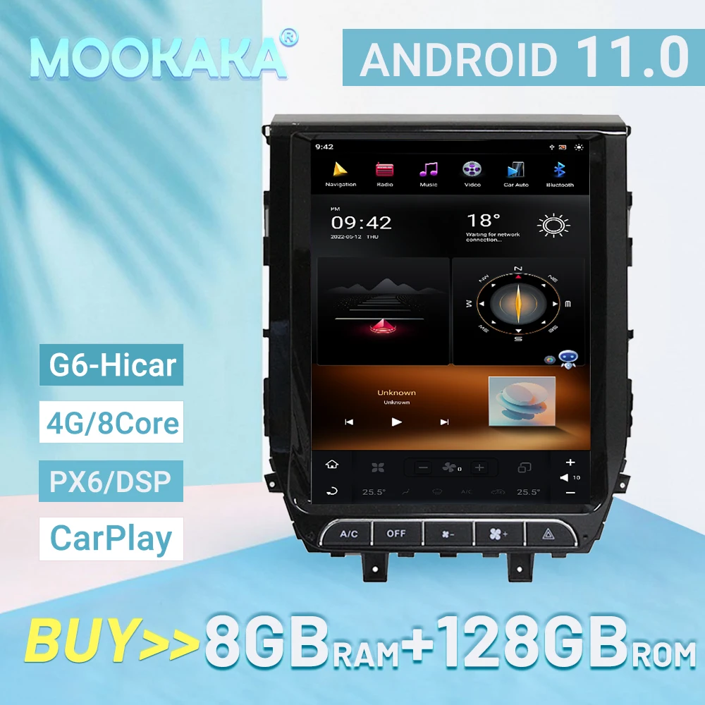 

Android 11 For Toyota Land Cruiser LC200 2016-2019 Car radio Player GPS Navigation Voice control PX6/G6 8G 128GB 4GLET 8core