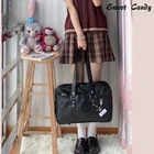 Рельефные японские сумки для студентов колледжа, Униформа, сумки на плечо, сумки-мессенджеры из искусственной кожи для женщин