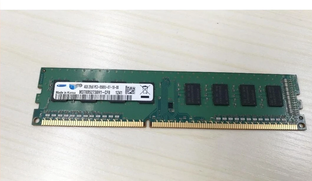 

RAM for Samsung 4G 2RX8 PC3-8500U-07-10 1066 Desktop Memory M378B5273BH1-CF8