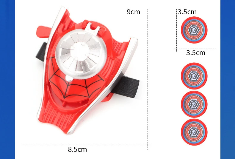 Animation Hero Spider-Man Glove Launcher Iron Man Wrist Ejection Frisbee Halloween Cosplay Props Gift for Kids one piece