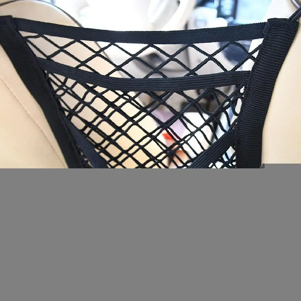 

Three-layer Car Elastic Storage Net Pocket Stretchable Between Interior Divider Pet Supplies Seats Barrier B8A2