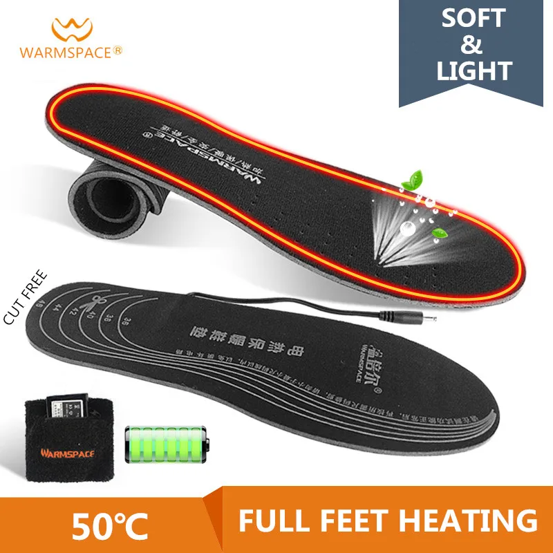 

Electric Heating Insoles USB Rechargeable Battery Heating Outdoor Sports Warmth Ultra-thin Foot Warmer Essential In Winter