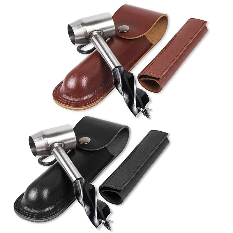 

HOT-Survival Tools For Bushcraft Settlers Wrench Wood Auger Drill Bit Outdoor Wood Peg And Hole Maker Manual Auger