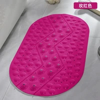 non slip bath mat rectangle pvc anti skid bathroom mats soft massage suction cup anti bacterial shower bath mat bathtub carpet