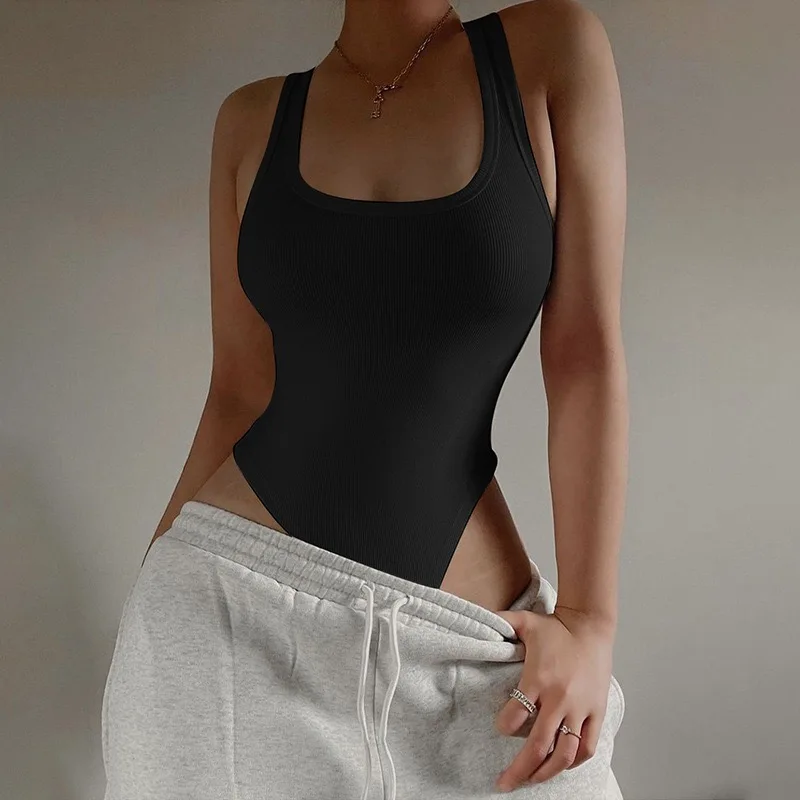 

In the summer of 2023, the new simple pure color sports vest yoga sexy jumpsuit