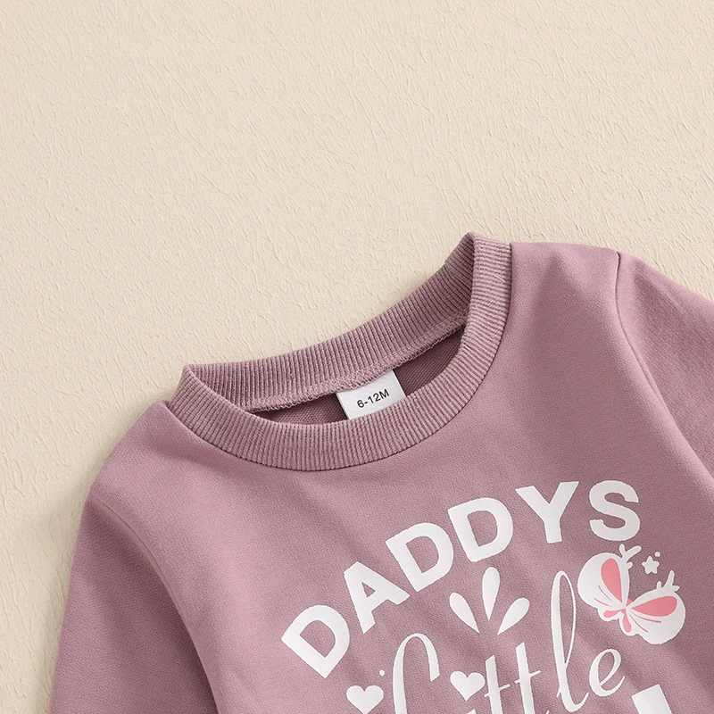 Осенняя одежда для маленьких девочек пуловеры с круглым вырезом и длинными