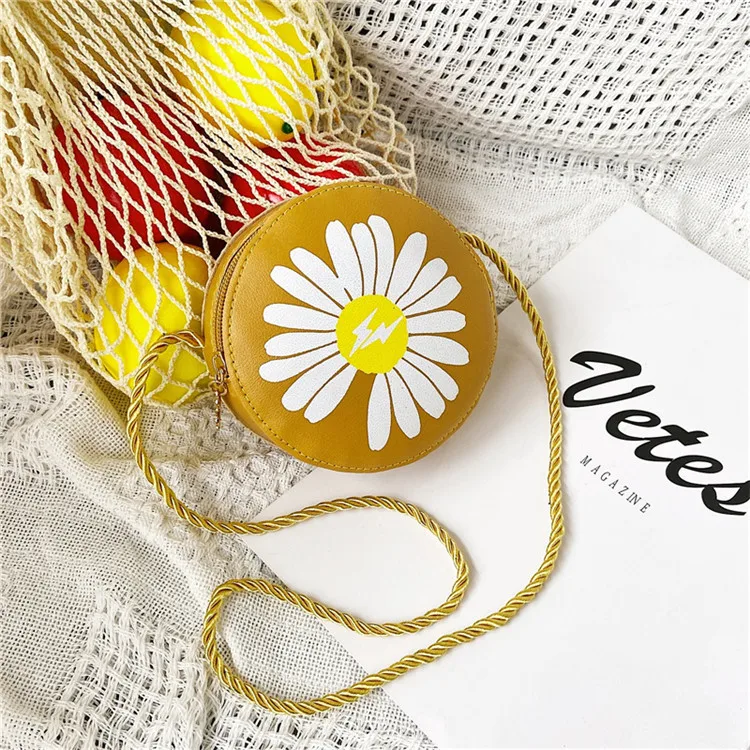 

Cute Flower Baby Girls Small Crossbody Bags Cartoon Kids Boys Mini Coin Purse Handbags Children's Accessories Small Shoulder Bag