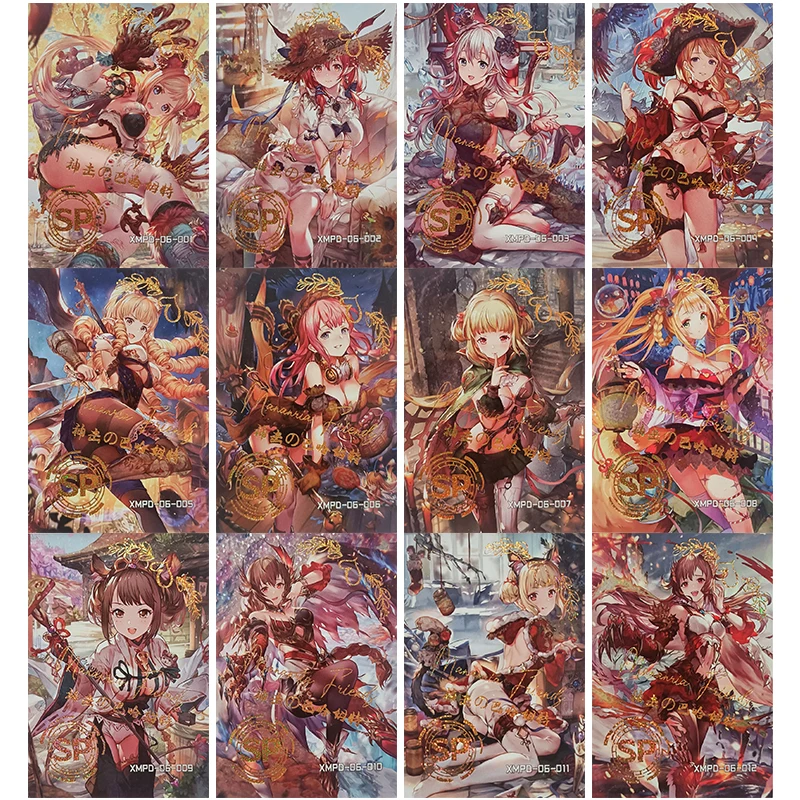 

Anime Goddess Story Rare SP Flash Card Keqing Ganyu Lumine Yae Miko Collection Game Toys Solitaire Christmas Birthday Presents