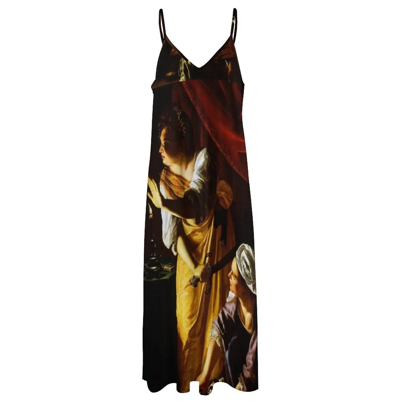 Джудит и служанка от Artemisia Gentileschi Платье без рукавов женское вечернее платье