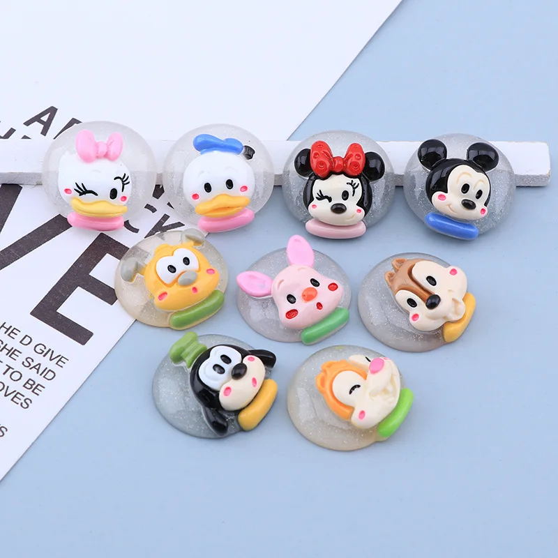 

Disney Cartoon Nail Charms Jewelry DIY Resin Accessories Phone Case Decoration Materials Children Toy