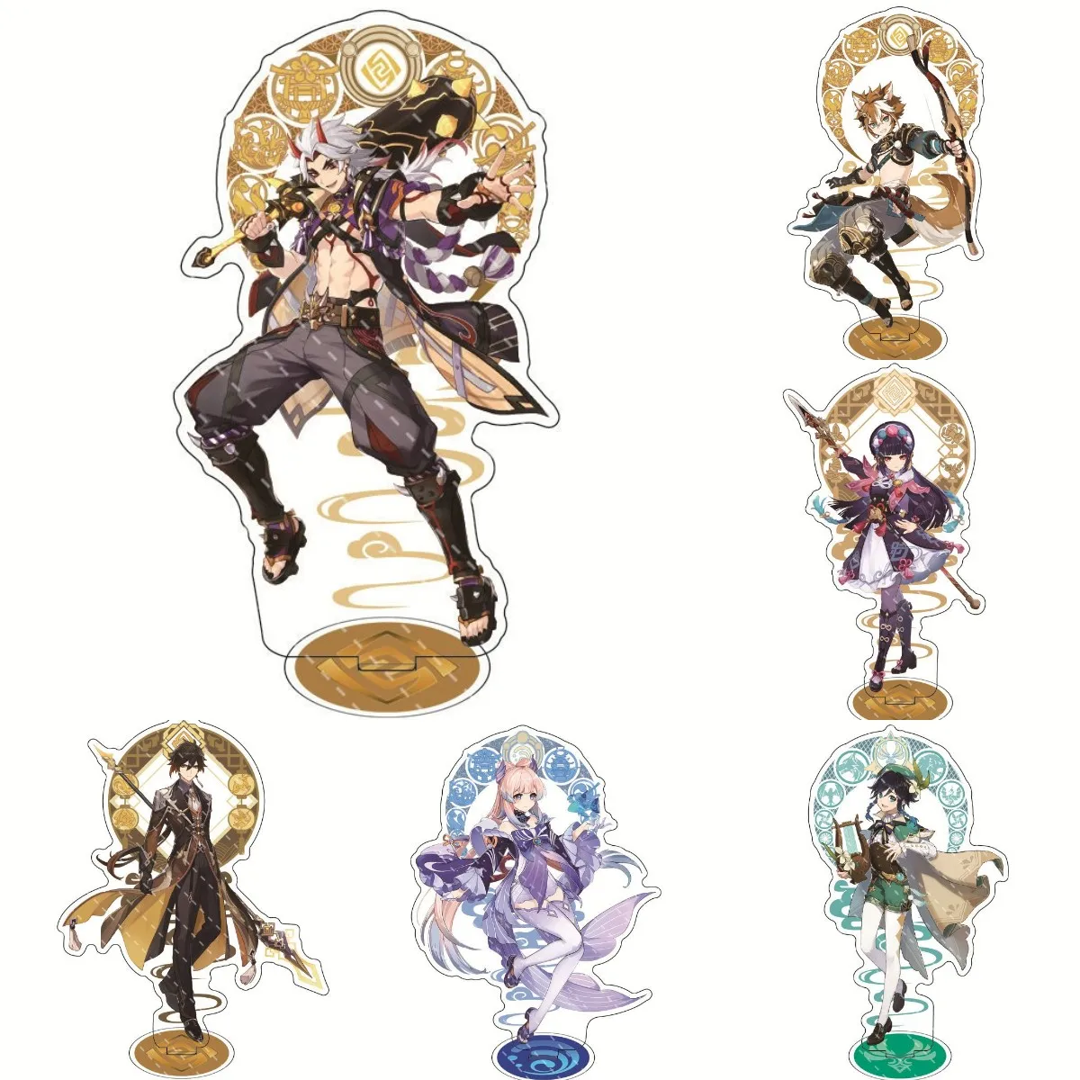 

Hot Game Genshin Impact New Figure Xiao Arataki Itto Zhongli Gorou Acrylic Stand Model Plate Desk Decor Standing Sign Fans Props
