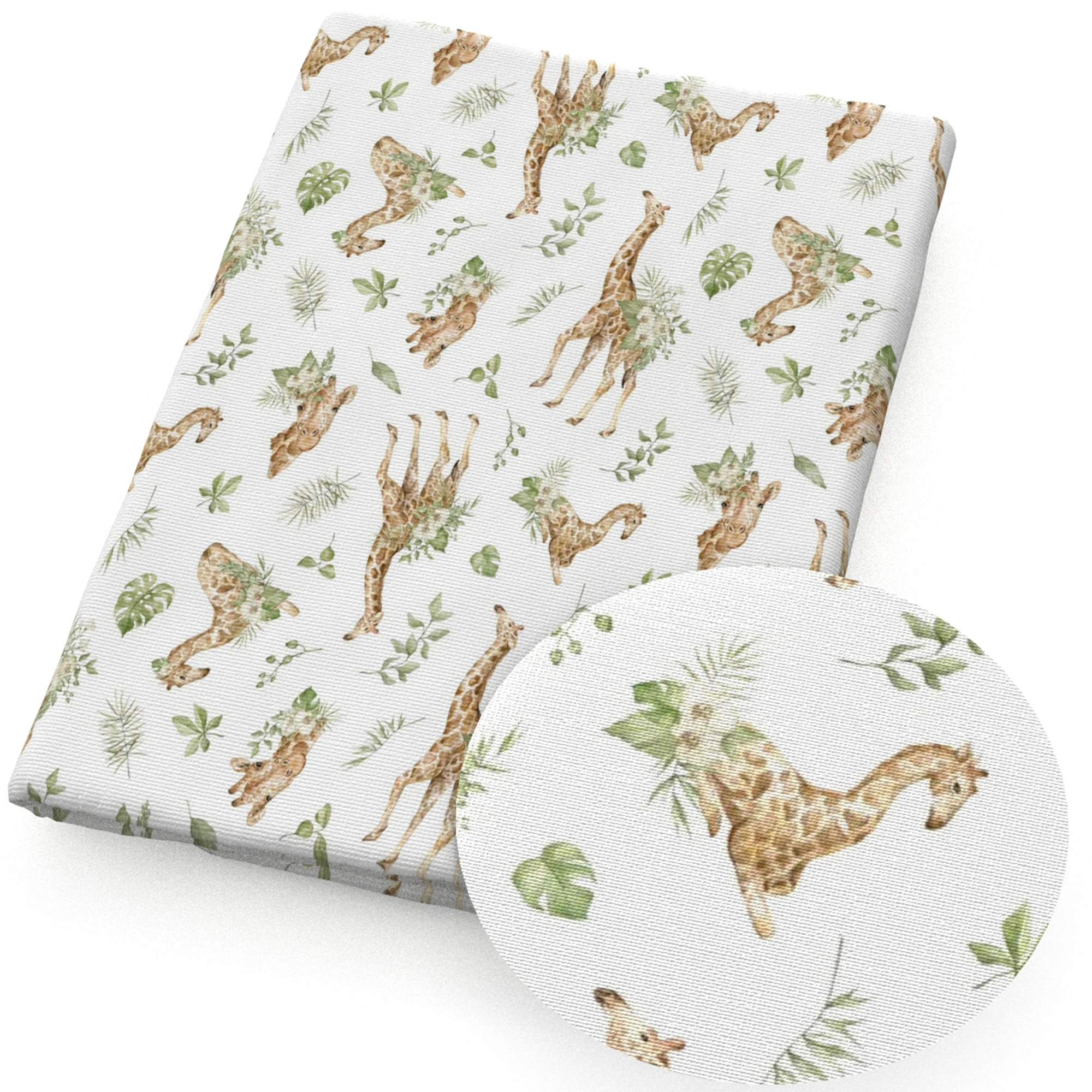 Ткань из полиэстера и хлопка с принтом льва коала 1Yc24602 |