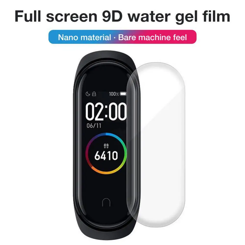 

5Pcs Hydrogel Protective Tempered Film For Xiaomi Mi Band 4 Protection Film Full Screen Permeability Film HD Explosion