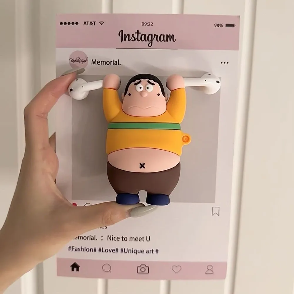 Мультяшный Забавный Doraemon Airpods Pro Bluetooth милый противоударный мягкий чехол Гутта
