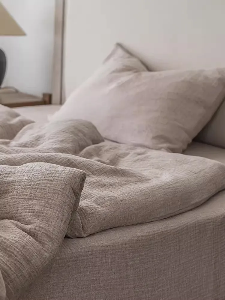 Гладкое шелковое сочетание | Цвет 100S полностью хлопковый комплект из четырех