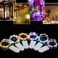 1m led mini christmas light waterproof fairy light cr2032 battery power copper wire string light for wedding xmas garland party