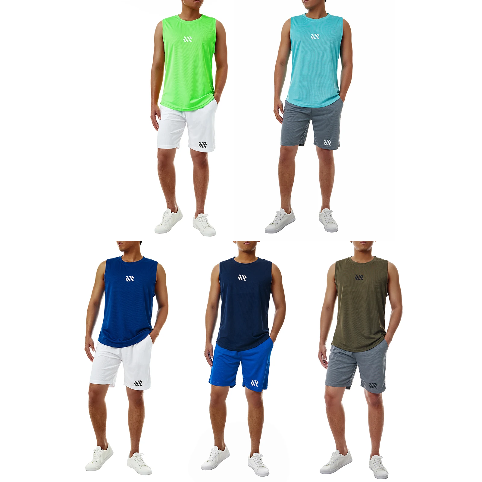 

Men's Quick Dry Running Vest Fitness Training Street Style Muscle Workout Gym Fittness Tank Top